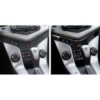 tpic for chevrolet cruze 2009 2015 carbon fiber car interior central control button panel trim car styling sticker accessories