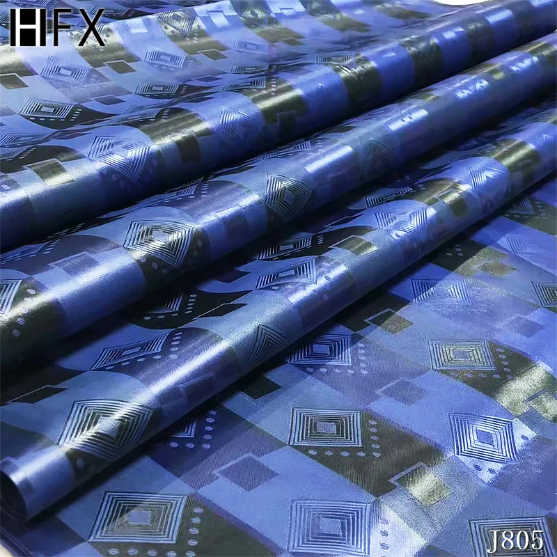 Итальянская парчовая синяя кружевная ткань высокого качества Bazin богатая