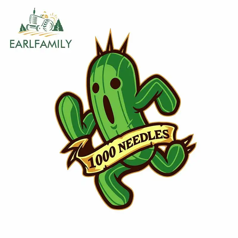 

EARLFAMILY 13cm x 10cm For Final Cactuar Motorcycle Car Stickers Vinyl Material Decal Personality Sticker Scratch-Proof Decor