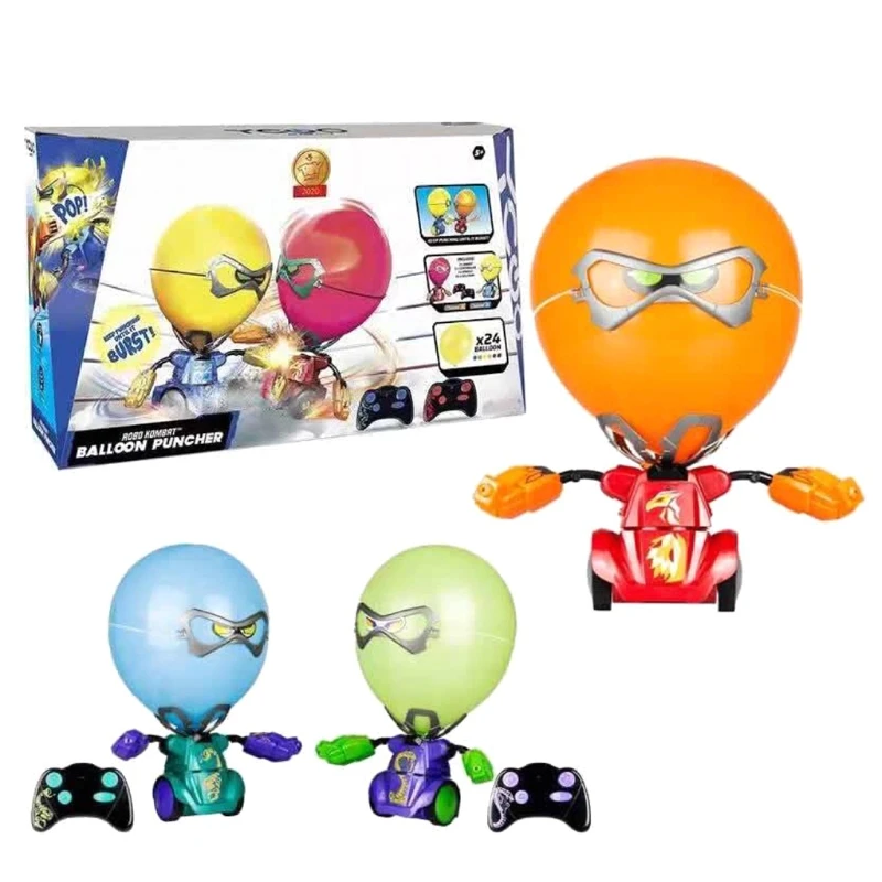 

Electric Balloon Puncher Remote Control Boxing Combat Robot Blasting Balloon Battle Toy Parent-Child Education Puzzle Interacti