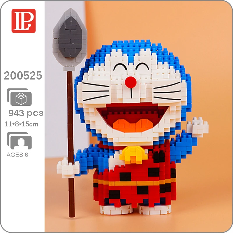 

LP 200525 аниме Дораэмон Древний Дикий Кот Робот животное домашнее животное модель DIY Мини Алмазные блоки кирпичи строительные игрушки для дете...
