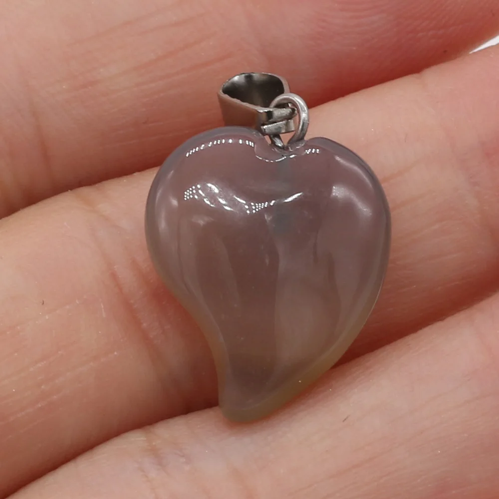 Подвеска в виде сердца из розового кварца натуральный камень тигровый глаз кулон