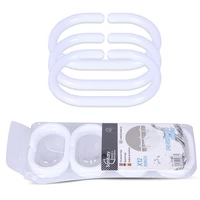 plastic shower curtain buckle 12 c shaped opening hook curtain buckle ring curtain partition door curtain accessories