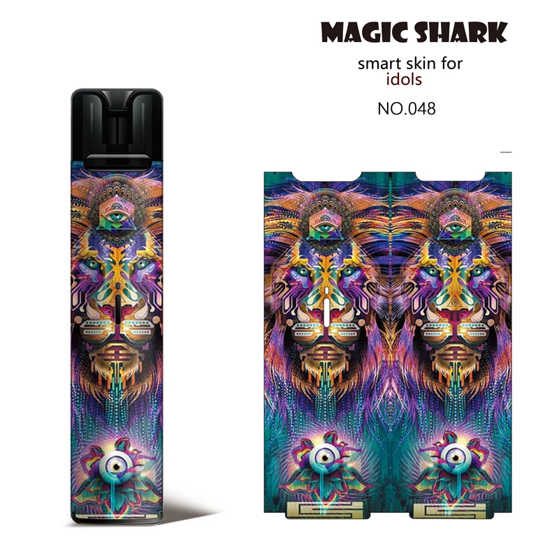 Винтажный чехол-наклейка Magic Shark 2.5D Kitty FCB Deadpool Lion США флаг цветок ПВХ для вейпа |