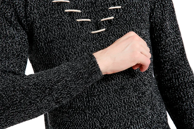 Свитера джемпер тонкий 2019 повседневный мужской пуловер умный модный осенний