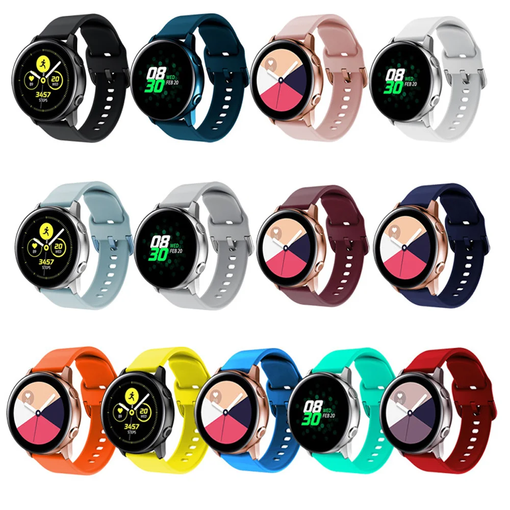 

For Amazfit Gtr 2 Gts 2 Bip Lite 20mm 22mm Silicone Strap for Samsung Galaxy Huawei GT2 GT 2E 42mm 46mm Strap Sports Wristband