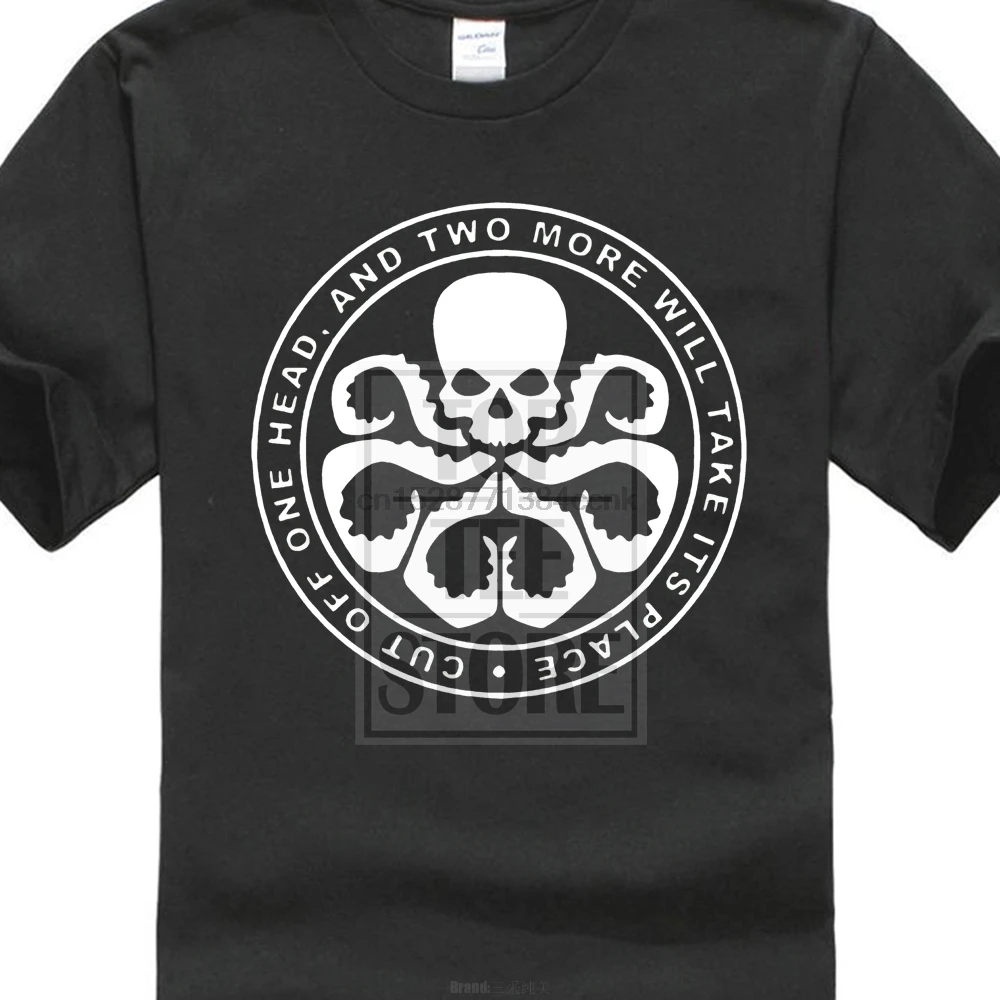 Hydra футболка с логотипом Капитан Америка щит мстители супергерой подарок новый