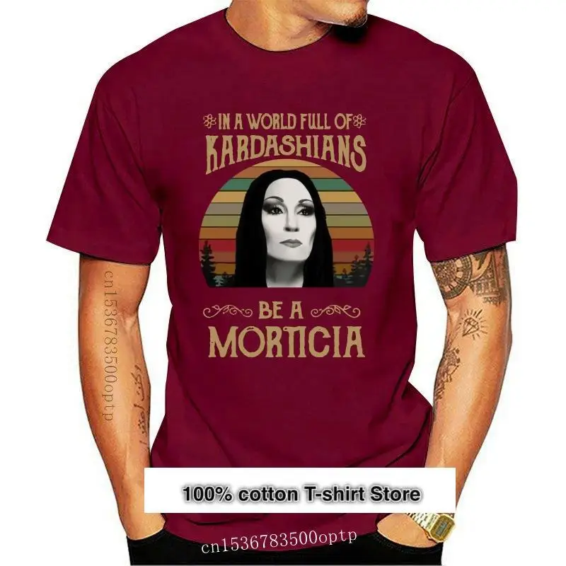 

Camiseta negra de Morticia Addams In The World para hombres, S-6XLCool Camisa de algodón, informal, orgullo, moda Unisex, tshi
