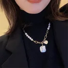 XIALUOKE богемное сердце барокко пресноводный жемчуг кулон ожерелье для женщин модный винтажный свитер цепочка Ювелирные изделия девушка подарок 5557
