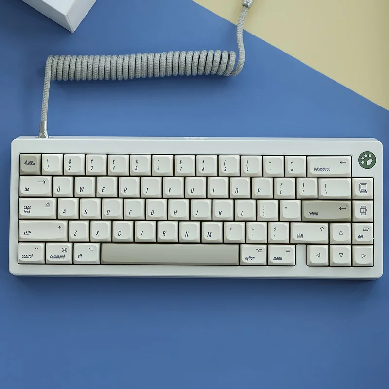 

PBT MAC Keycaps airplane video game red and white machine Keycap White Retro Style XDA Profile Dye-Sub MechanicalKeyboard Keycap