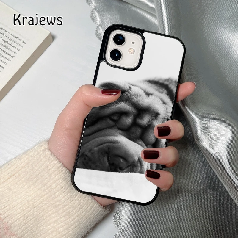 Чехол krajew shar pei Mum Dog Для iPhone 12 13 mini 5 6S 7 8 PLUS X XS XR 11 PRO MAX SE 2020 | Мобильные телефоны и