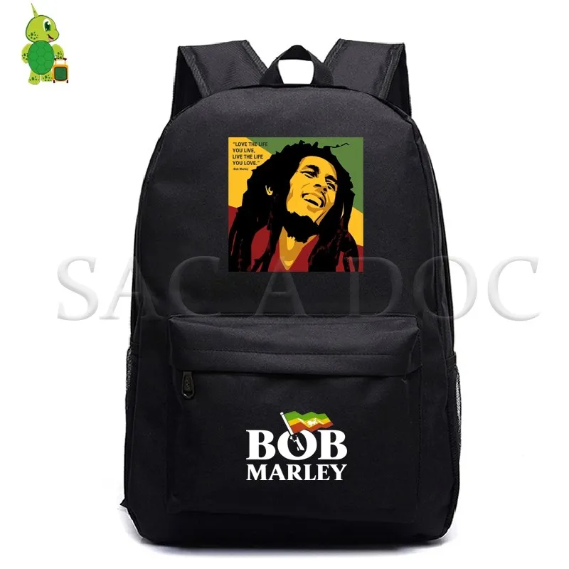 1 Bob Marley Legend рюкзак для подростков, брезентовые школьные сумки для женщин и мужчин, рюкзак для ноутбука, детские сумки для книг, Модный повседневный рюкзак для путешествий - Цвет: 1