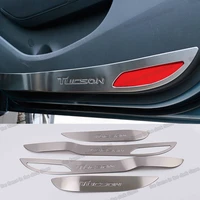 lsrtw2017 stainless steel car interior door panel anti kick cover for hyundai tucson 2015 2016 2017 2018 2019 2020 accessories