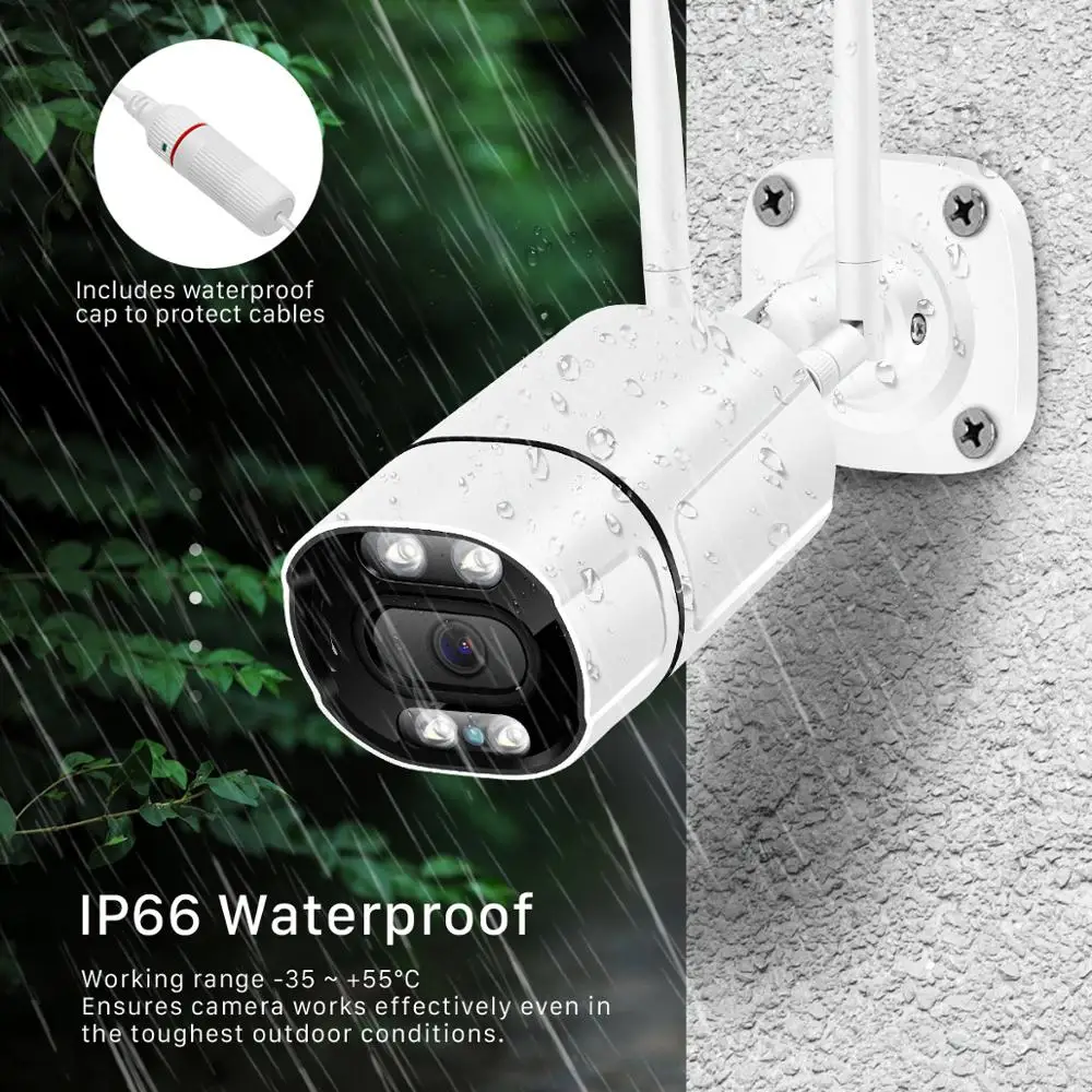 IP-камера BESDER наружная 5 МП 1080P HD с ИК-подсветкой ночным видением | Безопасность и