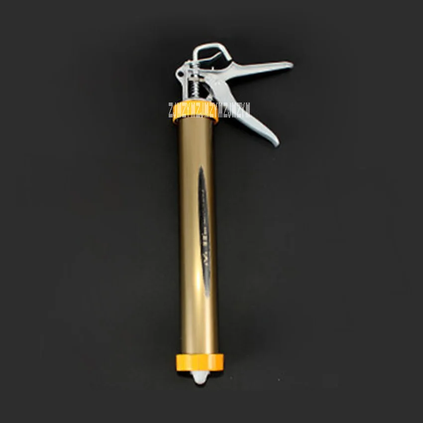 

Deluxe Yellow Bronze Color Soft Glue Gun Aluminum Alloy Glue Gun Labor Saving Rotatable Structure Soft Glass Glue Gun Hot Sale