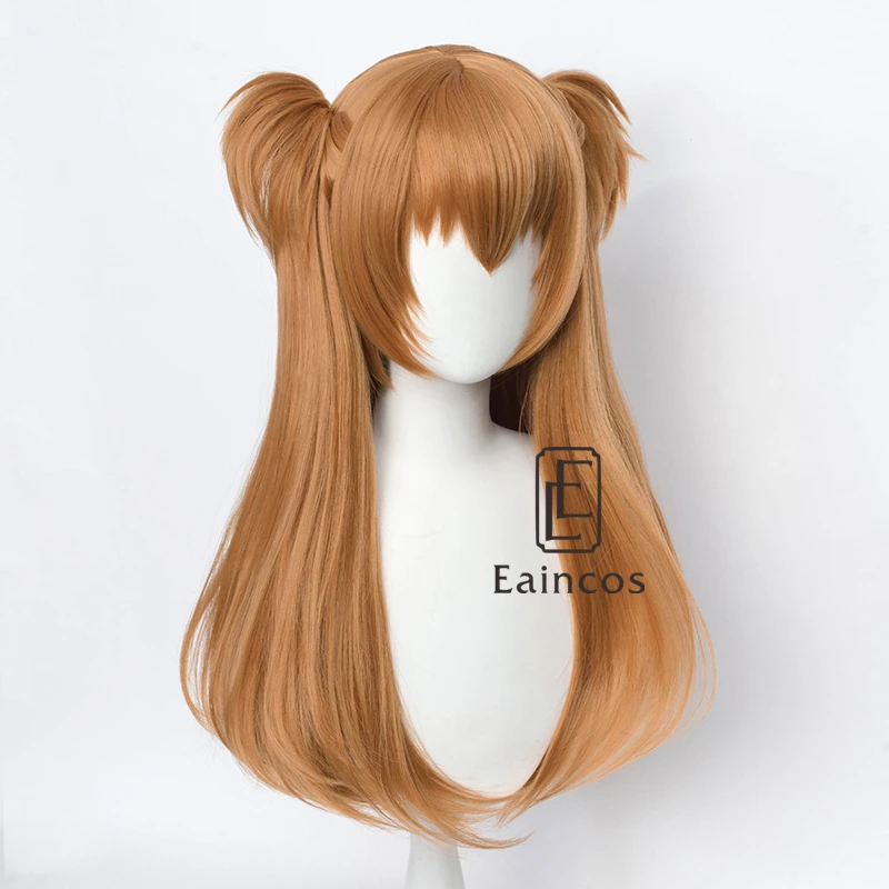 Anime EVA Asuka Langley Soryu Cosplay Wig Women 65cm Long Orange Wigs Heat Resistant Synthetic Hair Headwear |