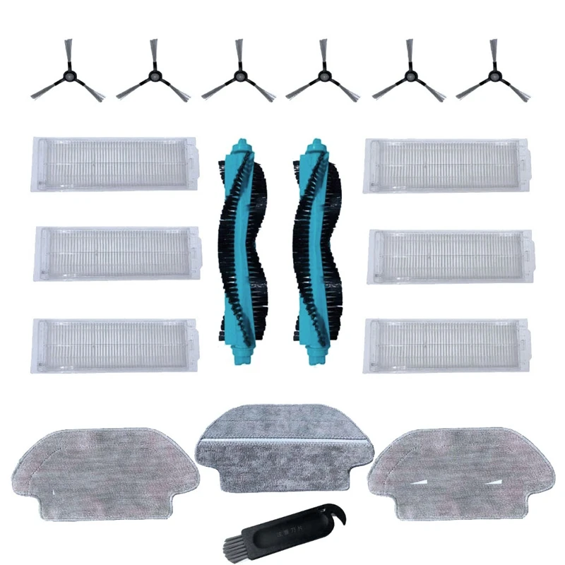 

Replacement Rags Brush Hepa Filter for Viomi V2 Pro V3 Se V-Rvclm26B Vacuum-Mop P V-Rvclm21B Stytj02Ym Conga 3490