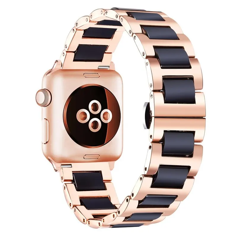 Браслет керамический для Apple Watch Series 5 44 мм 40 роскошный звеньевой браслет из