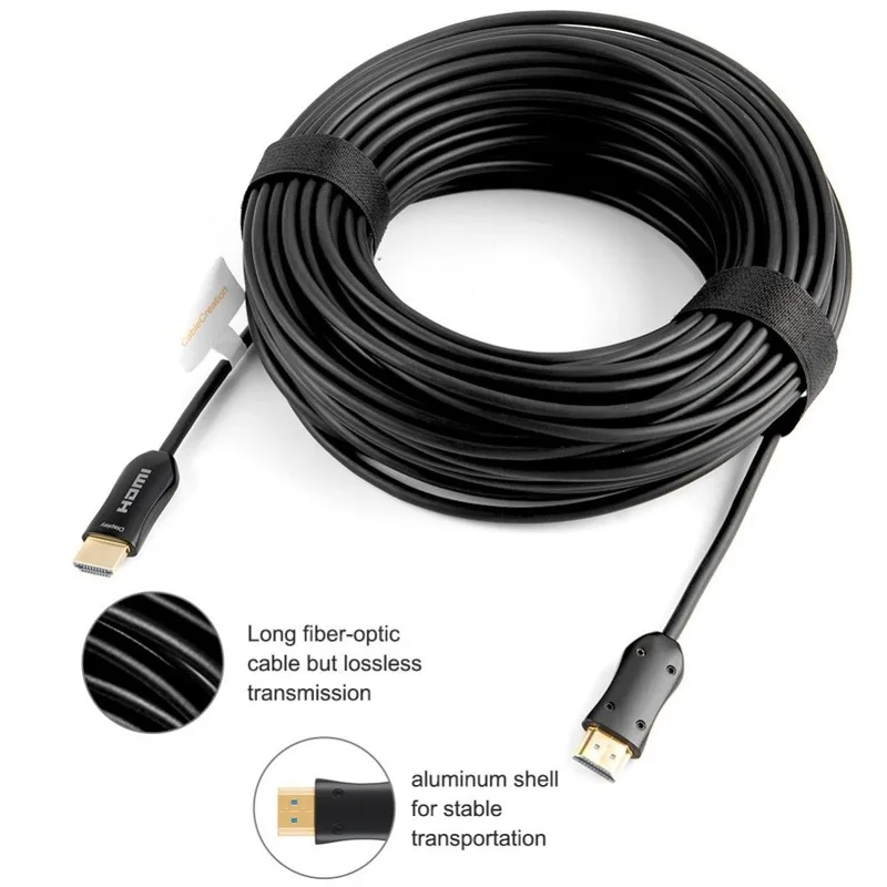 HDMI волоконно-оптический кабель 20 футов 4K @ 60 Гц 2 0 оптический длинный