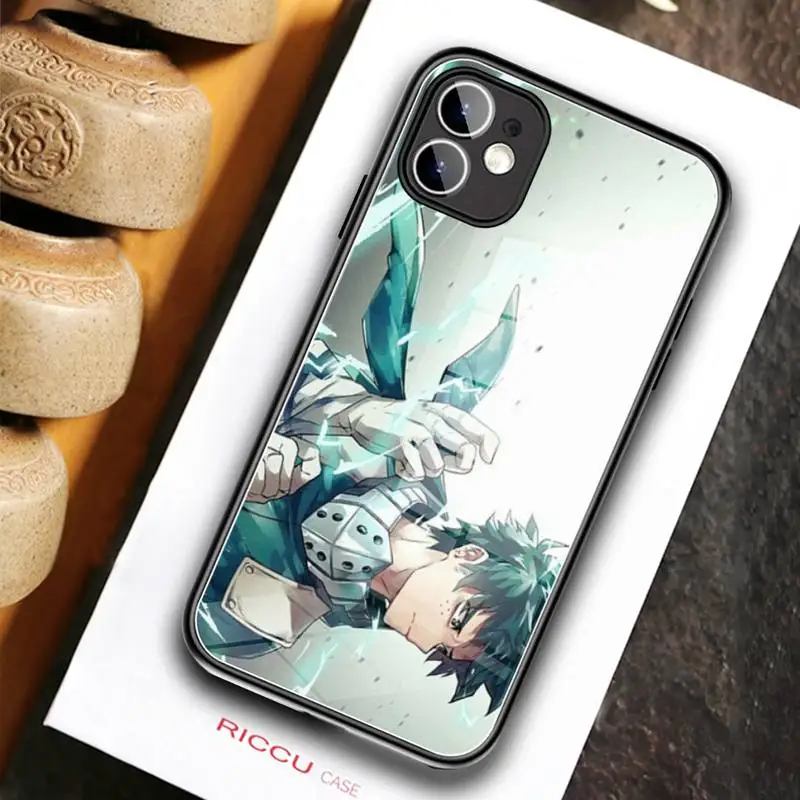 Чехол Todoroki Shouto моя геройская Академия для телефона закаленное стекло iPhone 12 Pro Max