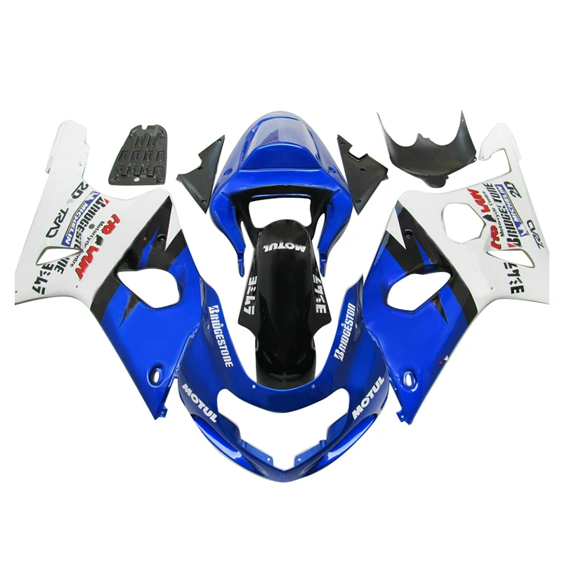 

Upgrating your Fairing kits for SUZUKI K2 GSXR 1000 2000 2001 2002 white blue black plastic racing gsxr1000 fairings CM47