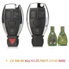 Kutery 34 кнопки Автомобильный Брелок дистанционного управления с ключом CG быть удаленным полу без ключа 315433 МГц для Mercedes Benz ML R GL W210 W220 NEC и BGA