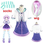 Костюм Нептун, костюм для косплея, костюм для Хэллоуина, пальто, юбка, носочки, аксессуары для волос