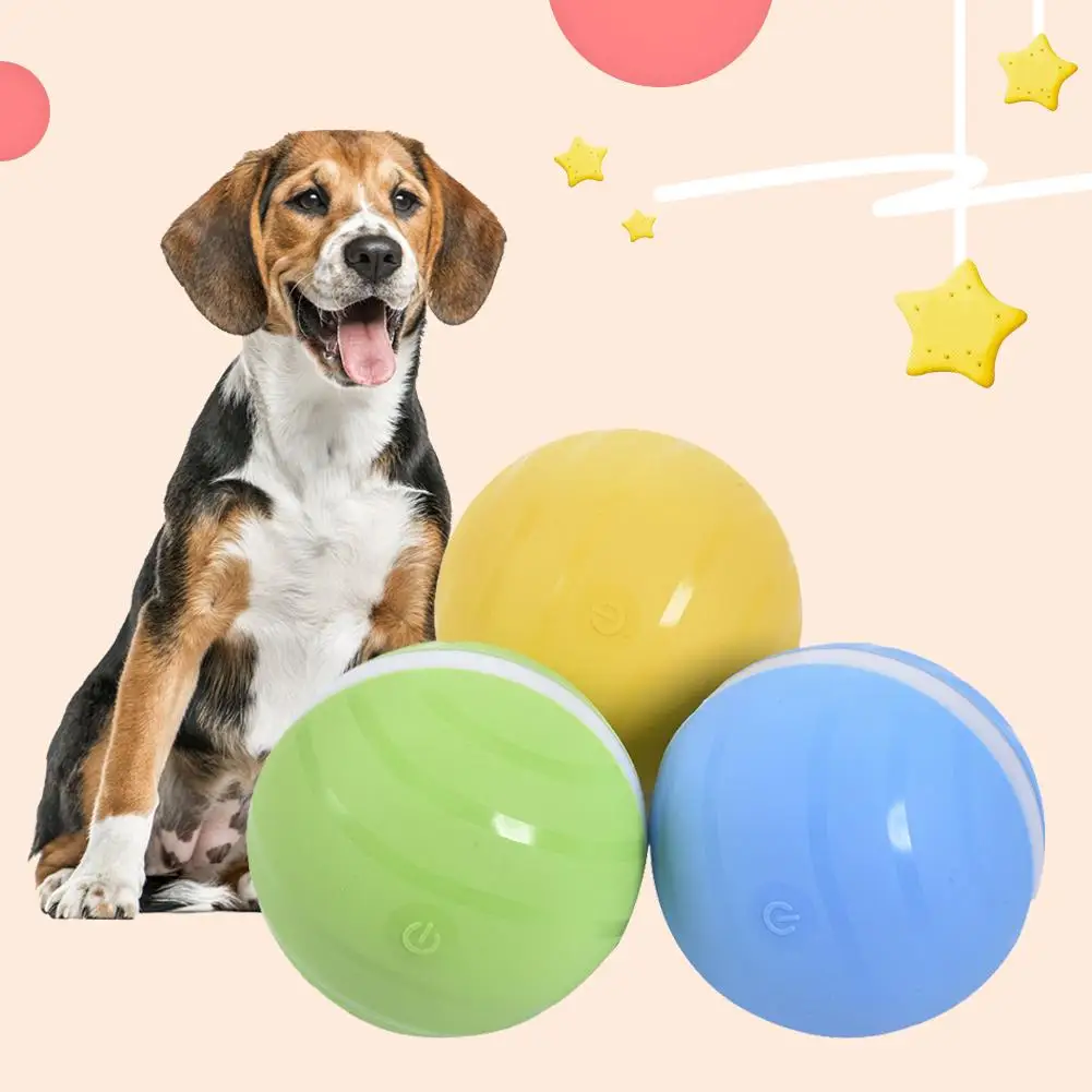

Creative Waterproof Kid Toy Magic Roller Ball Jumping Ball USB Electric Pet Ball LED Rolling Flash Ball Fun Toy For Cat Dog Kids