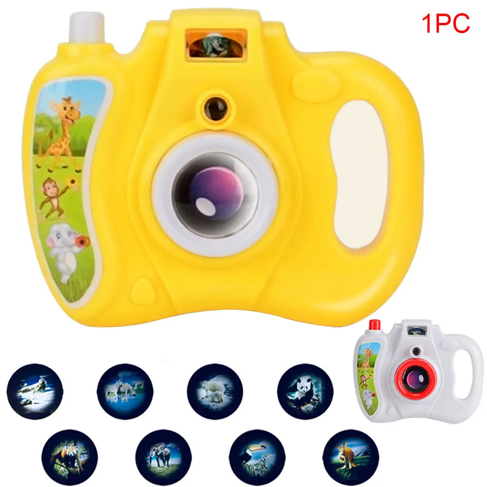 

Funny Easy Operate Light Projection Camera Toy Gifts Cartoon Animal Intelligent Portable Educational Simulation Children Plastic