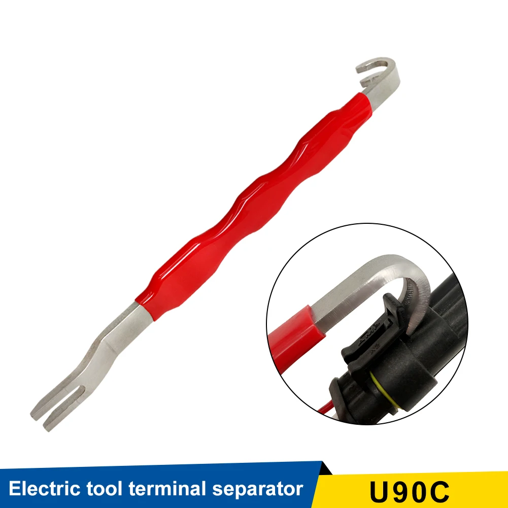 

Automotive Electrical Terminal Connector Separator Dual Ends Stainless Steel Divider Remover Car Removal Accessories Tool U90C