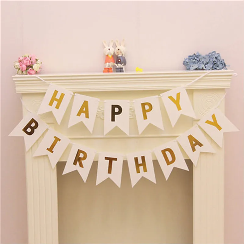 Баннер на 1 й день рождения ребенка флаг месяц один год флажки гирлянда для