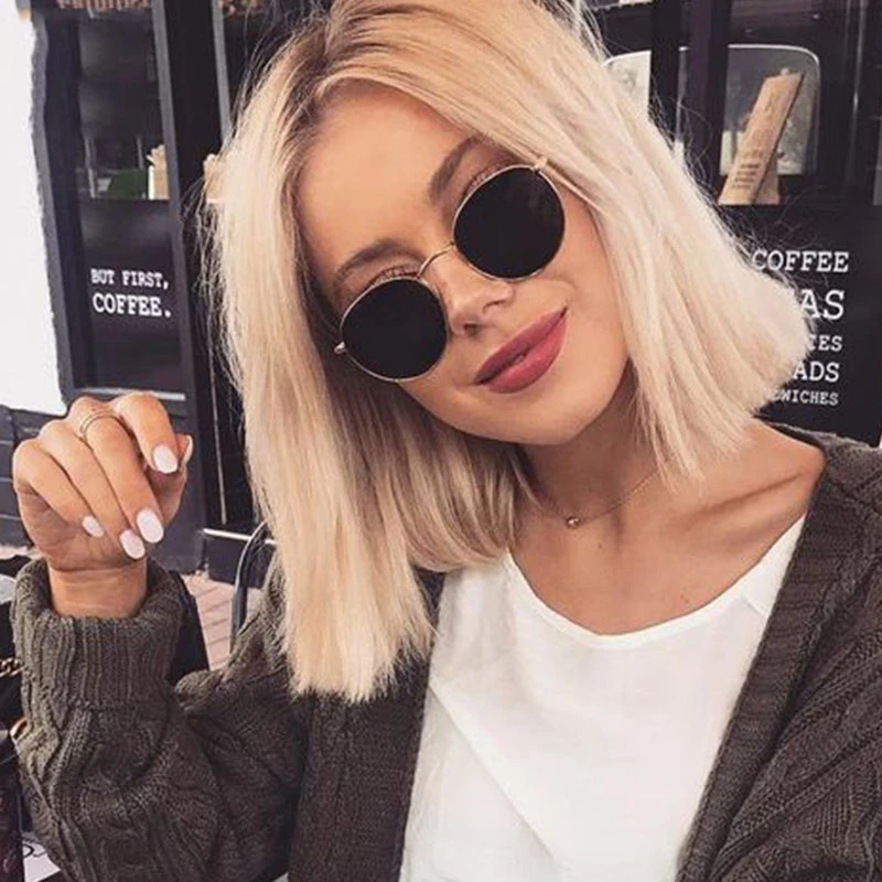 Классические круглые женские солнцезащитные очки роскошные брендовые
