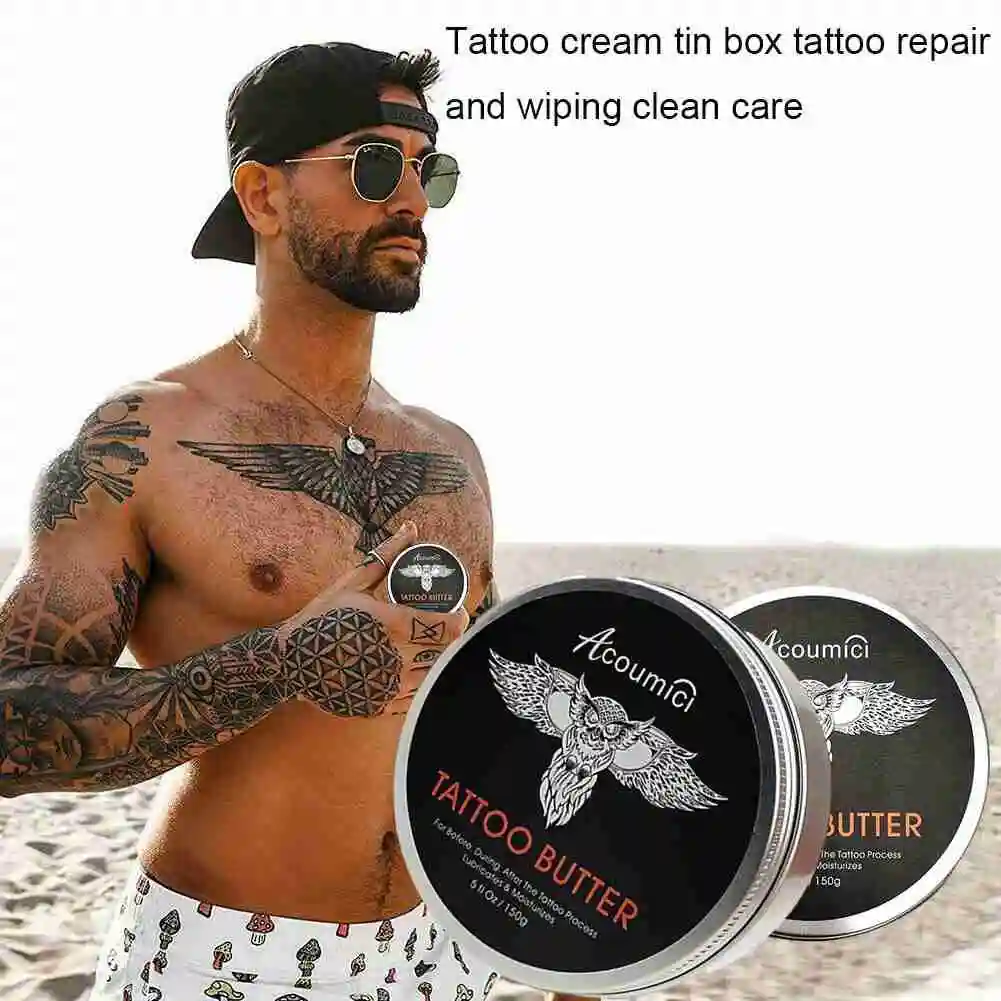

150g Tattoo Cream Tin Box Tattoo Repair Wipe Clean Care Cream Lubrication Grams Before Care Repair Face Cream