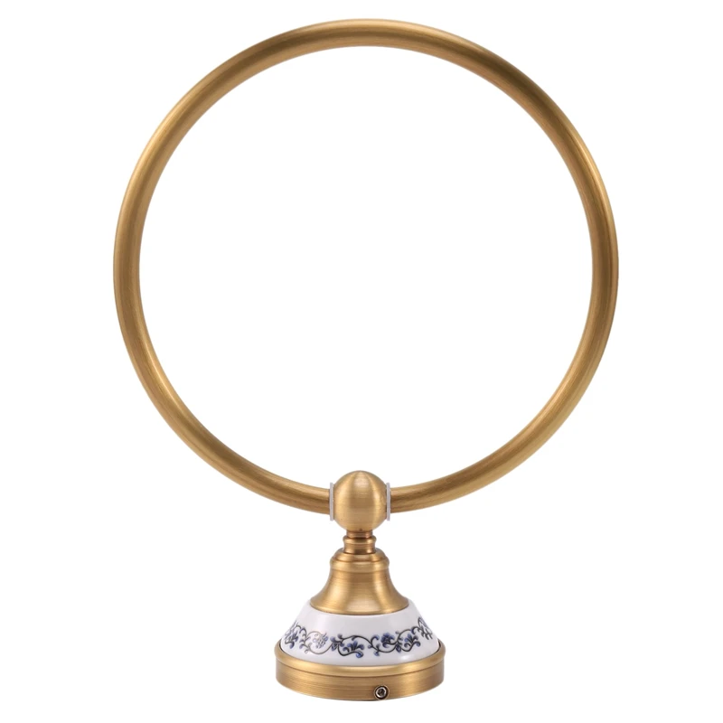 

Antique Copper Bathroom Accessories,Bathroom Towel Holder,Round Towel Ring,Towel Rack,Wall Hanging Towel Ring