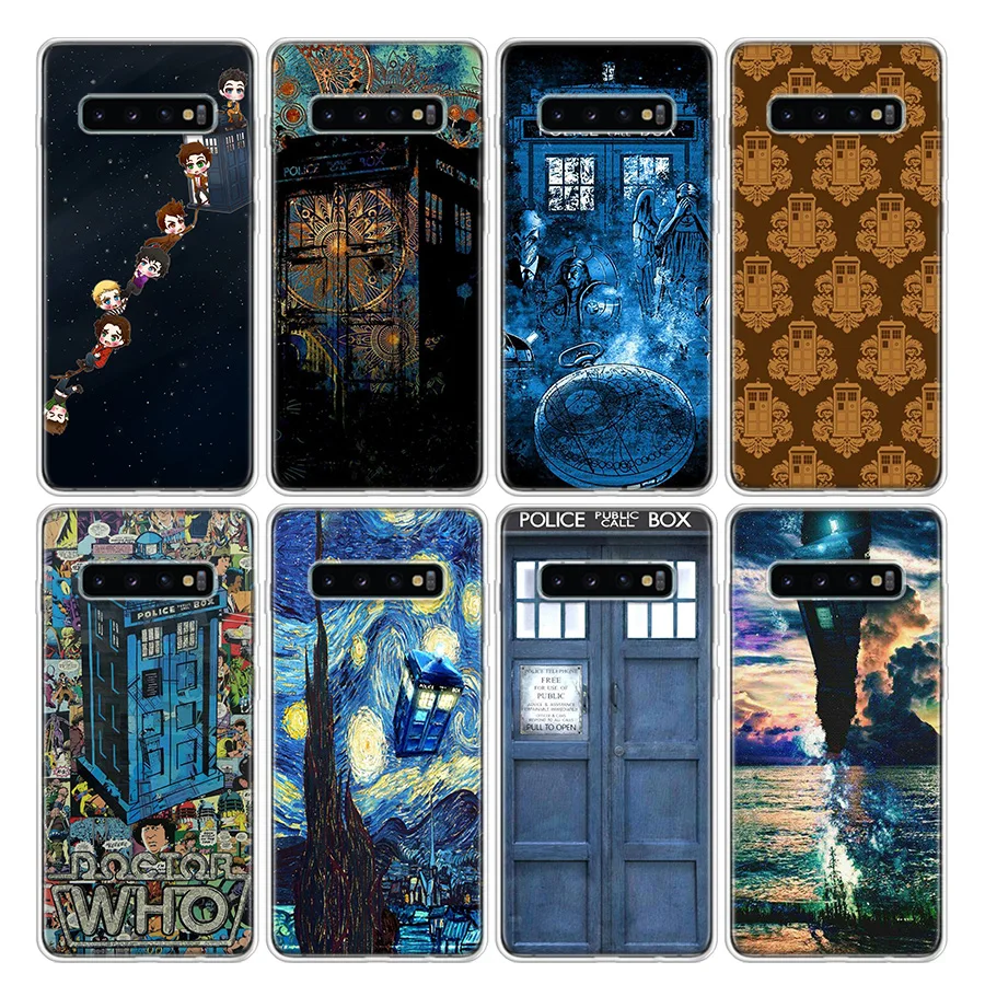 Box Доктор Кто Ван Гог чехол для телефона Samsung Galaxy A51 A71 A50S A10 A20E A30 A40 A70 A01 A21 A41 A11 A6 A7 A8 A9