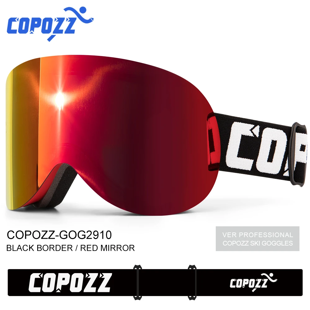 COPOZZ лыжные очки Googles для сноуборда мужчин женщин анти туман цилиндрические