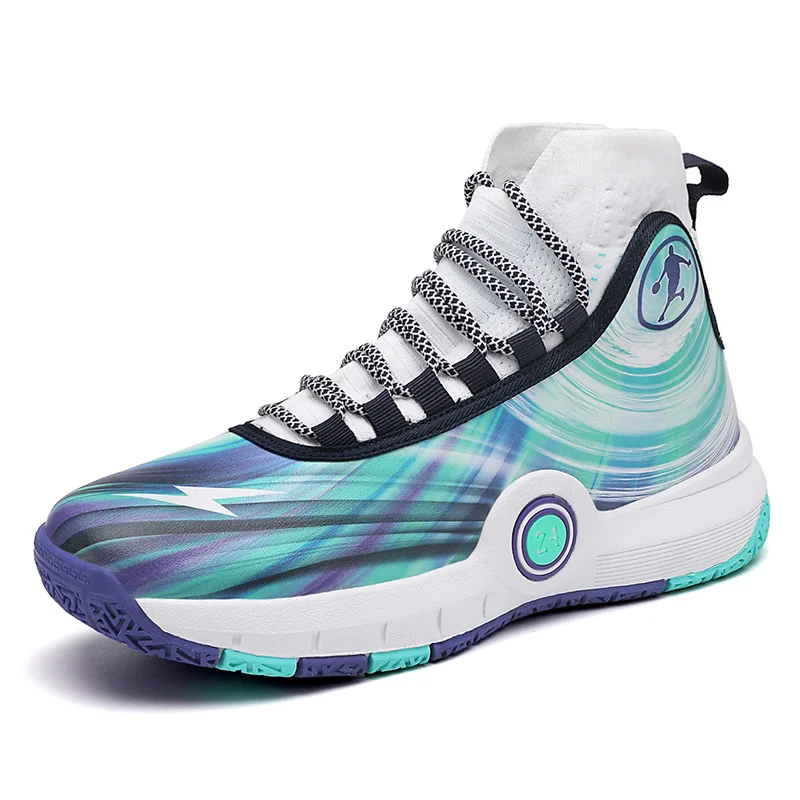 

Новинка 2021, брендовая Баскетбольная обувь для мужчин и женщин, Спортивная амортизирующая Спортивная мужская обувь с высоким верхом, удобны...