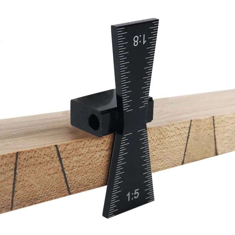 Woodworking Dovetail Marker Aluminum Alloy Marking Template 1:5 & 1:8 Wood Joint Gauge With Scale Guide Tools | Инструменты