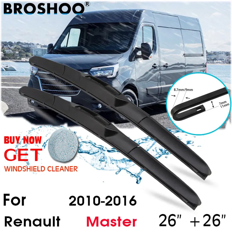 Car Wiper Blade Front Window Windscreen Windshield Wipers Blades J hook Auto Accessories For Renault Master 26