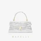 Новинка 2021, женская модная сумочка на цепочке, женский клатч, кошелек для напитков, стильная кожаная Роскошная сумочка на плечо с серебряными вставками