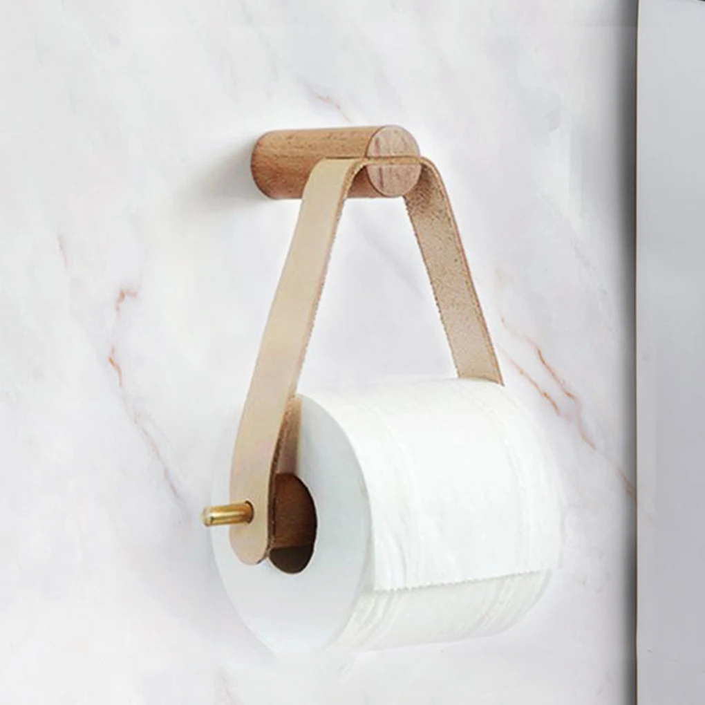 

Vertical Creativity Wooden Rolled Toilet Paper Holder Bathroom Storage Paper Hand Towel Dispenser Toilet Tissue Paper Rack