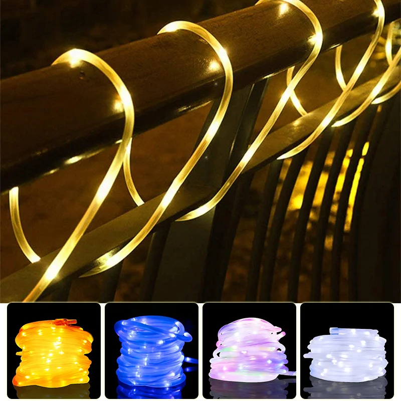 Солнечная Рождественская гирлянда водонепроницаемые светодиодные сказочные