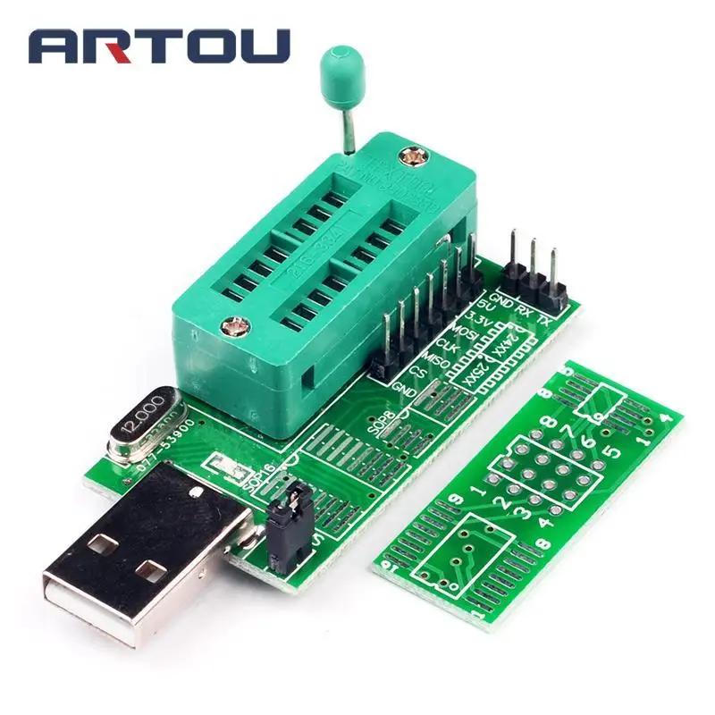 Плата Bios MX25L6405 W25Q64, USB программатор, ЖК-горелка, Progammer CH341 для 24 25 серий