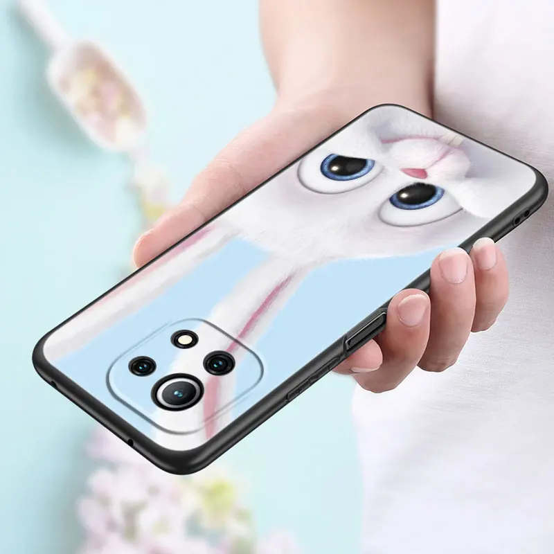 cute cartoon rabbit phone case for xiaomi mi poco x3 nfc f3 gt m3 10t 11t 11x pro 11i a2 11 lite ne 5g civi soft tpu black cover free global shipping