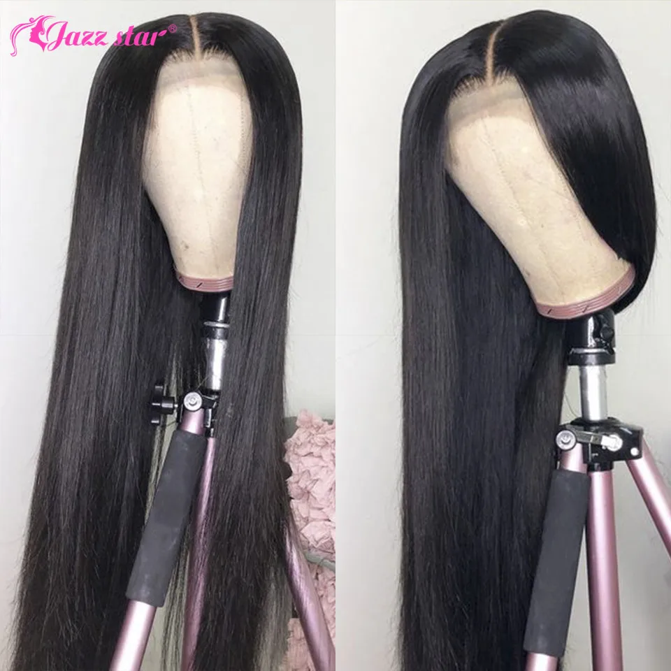 Бразильские Прямые кружевные передние Wig13* 6/13*4 кружевные передние человеческие волосы парики предварительно выщипанные с детскими волосами Jazz Star Non-Remy 150% Плотность