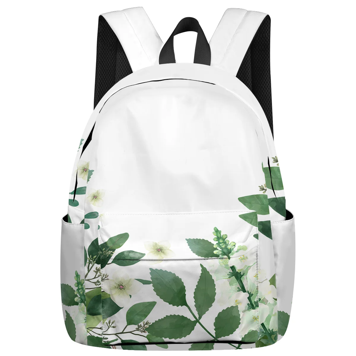 Nordic Green Plants Night Light Reflective Computer Backpack College Backpacks Casual Daypacks Sports Easy To Clean | Багаж и сумки