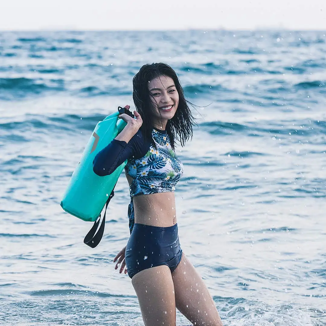 90 Fun Outdoor Waterproof Portable Bucket Bag Women Men 10L Capacity Beach Surfing Travel Shoulder Crossboby 2019 | Багаж и сумки