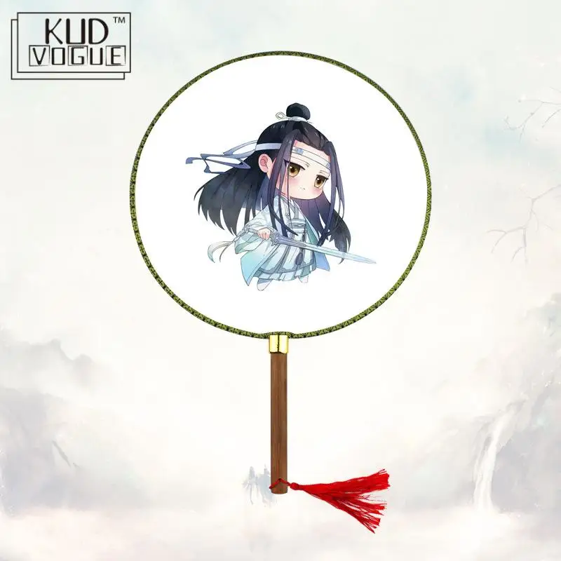 Аниме Mo Dao Zu Shi круглый бамбуковый веер китайские классические традиционные