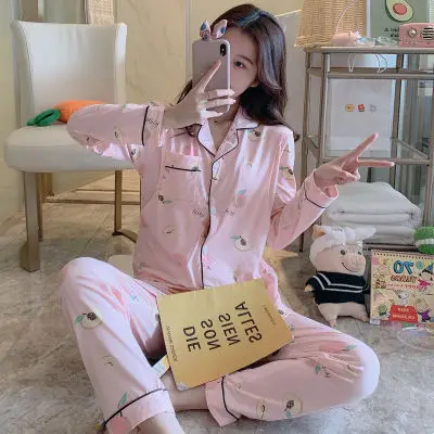 

Spring breastfeeding pajamas maternity nursing pajama sets Pregnant Women Soft Nursing clothing cottonlong sleeved clothes