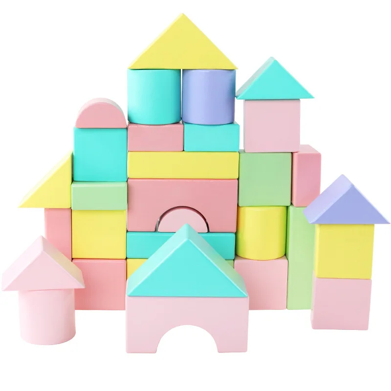 

32pcs Macaron Big Building Blocks Children's Enlightenment Education Assembling Game Parent-child Interactive Educational Toys